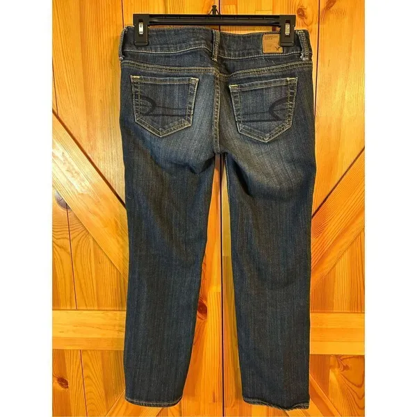 American Eagle stretch jeans, artist size 0 dark wash (0397) Read￼ - Image 4
