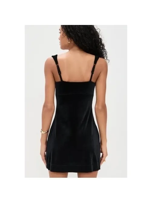 NWT Good American Black Velvet Mini Dress Women’s size XL - Image 16