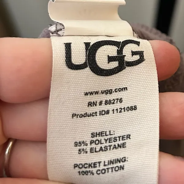 UGG Haydn Jogger‎ Velour Pants Drawstring Pull On Elastic Stretch Purple Size S - Image 8
