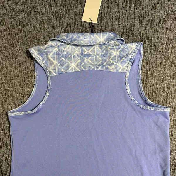Adidas Women’s Golf Fashion Print Sleeveless Polo - Image 6