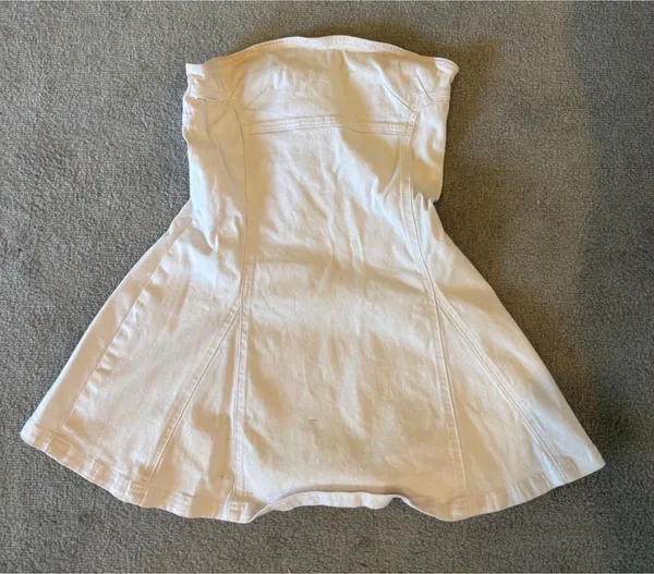 White denim mini dress - Image 2