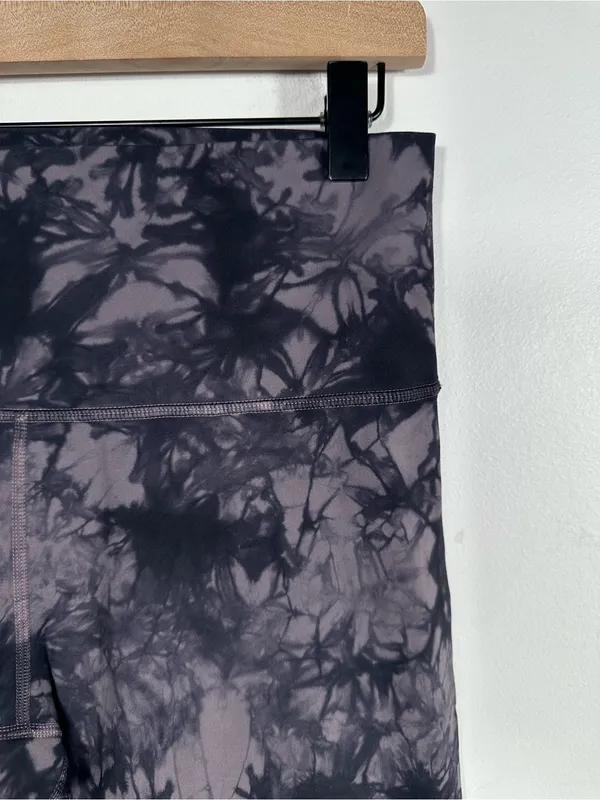 Lululemon Wunder Under Hi Rise‎ Leggings 10 Shibori Magnum Black Tie Dye - Image 7