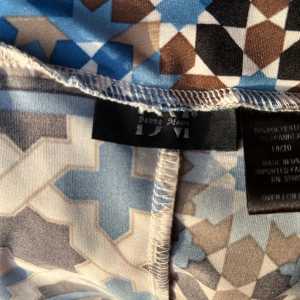 Donna Moore Maxi Skirt in Blue and Brown - Image 3
