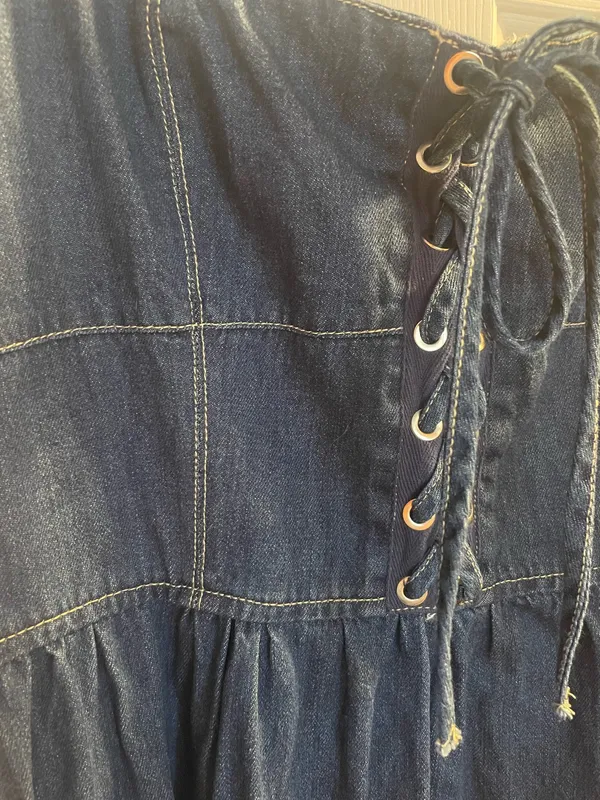 NWOT Altar'd State Denim Styled Midi Dress - Image 2