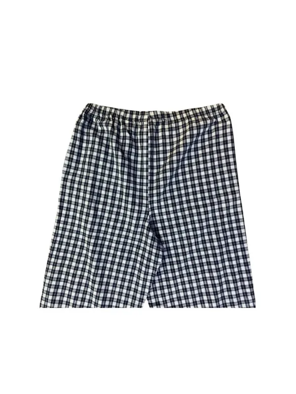 Handmade Navy Plaid Pants Women's XS/Petite Small? Elastic Waist Hand Pockets Us - Image 9