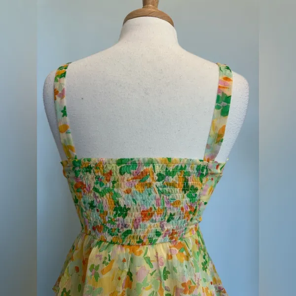 Revolve ASTR the label MidSummer Dress chiffon fabric with tiered hem size M NWT - Image 8
