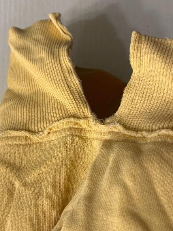 Aerie Butter Yellow Smiley® Total Optimist Down-To-Earth Crew Sweatshirt - M - Image 3