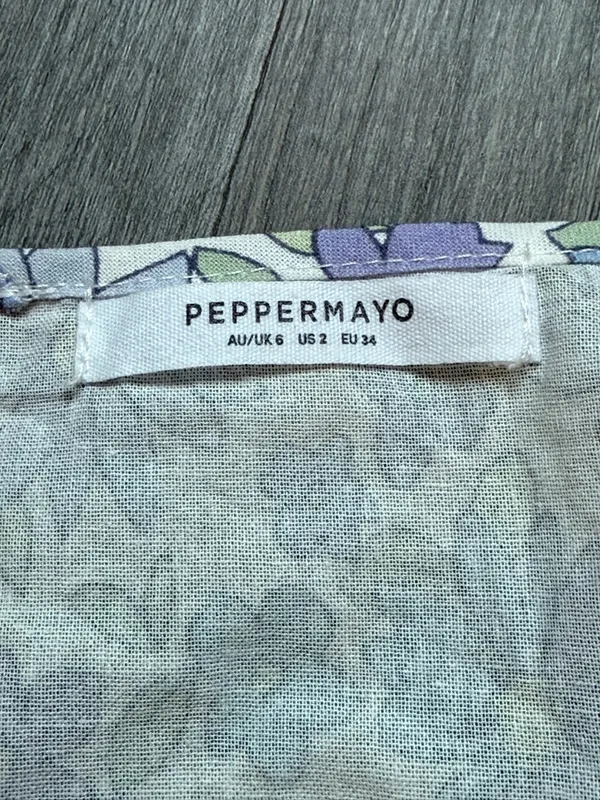 Peppermayo Wrap Floral Mini Skirt US 2 Feminine Spring Summer - Image 5
