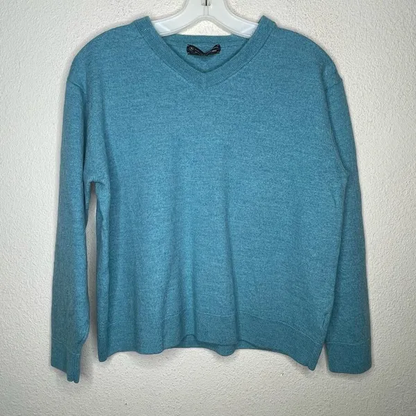 Hart Schaffner‎ Marx Merino Wool Sweater Blue Size XL - Image 7