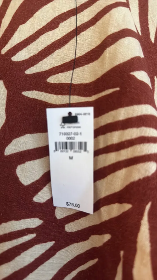 Banana Republic linen blend tied hem top - Image 4