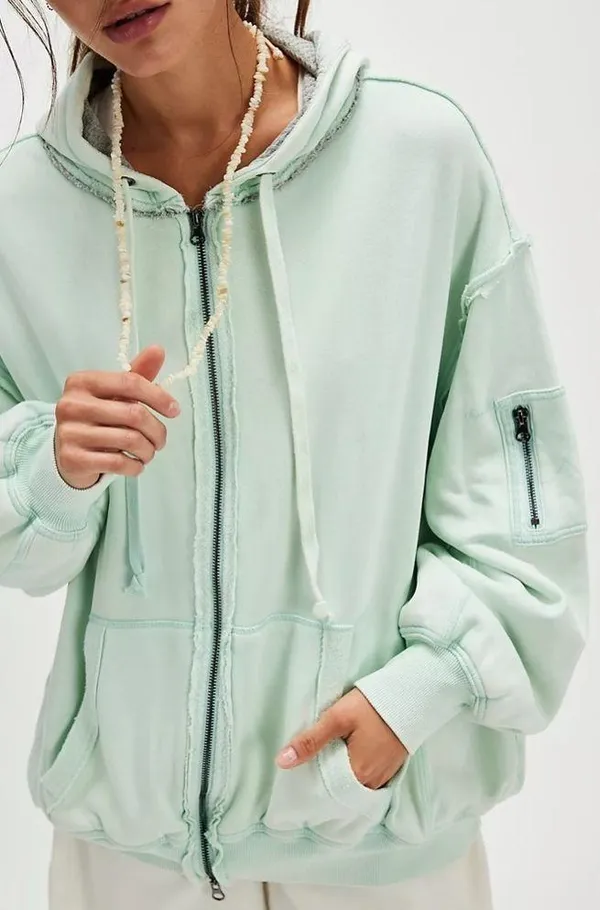 🆕 Free People | We The Free By Your Side Lined Hoodie | Size: L - Image 4