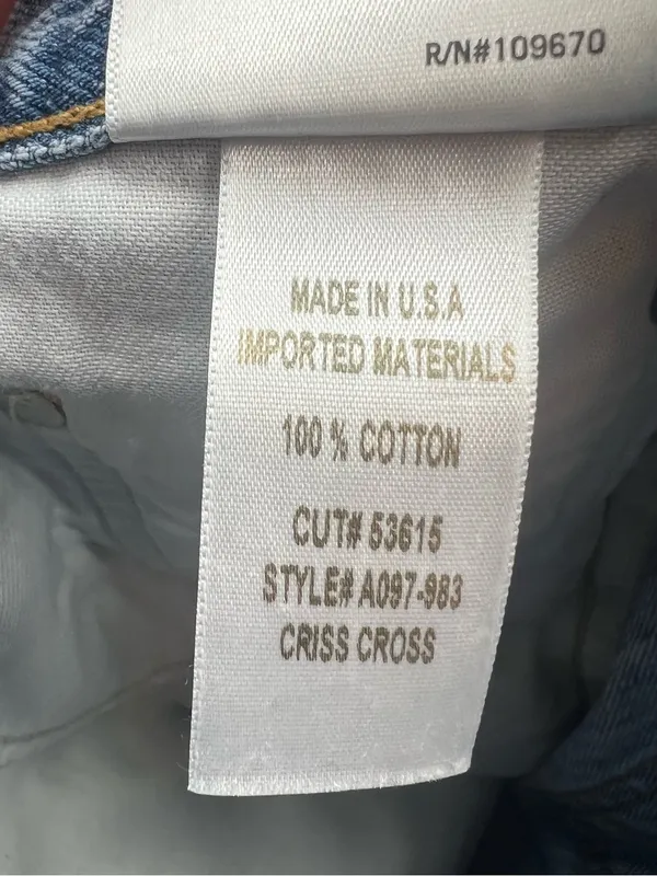 Agolde Criss Cross Upsized‎ Jean in Suburbia sz 27 - Image 4