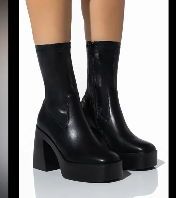 Madden Girl Black Women's Platform Boots - Image 6