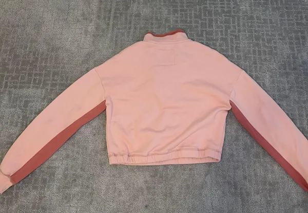 Pink Quarter Zip Sweatshirt - Image 2