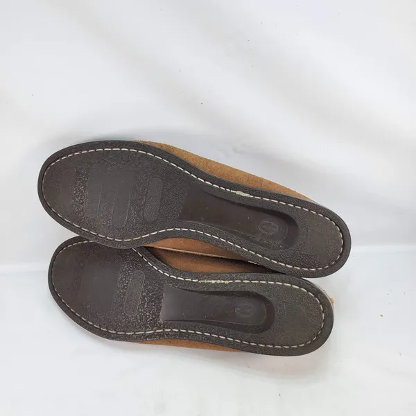 Timberland Boat Shoes Women 8 Brown Suede Moccasin Made in USA 87010 Vintage - Image 8
