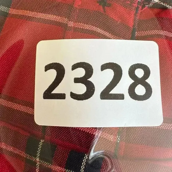 Madewell Red Plaid Clandon Viscose Tiered Button Back Baby Doll Top SZ S #2328 - Image 14