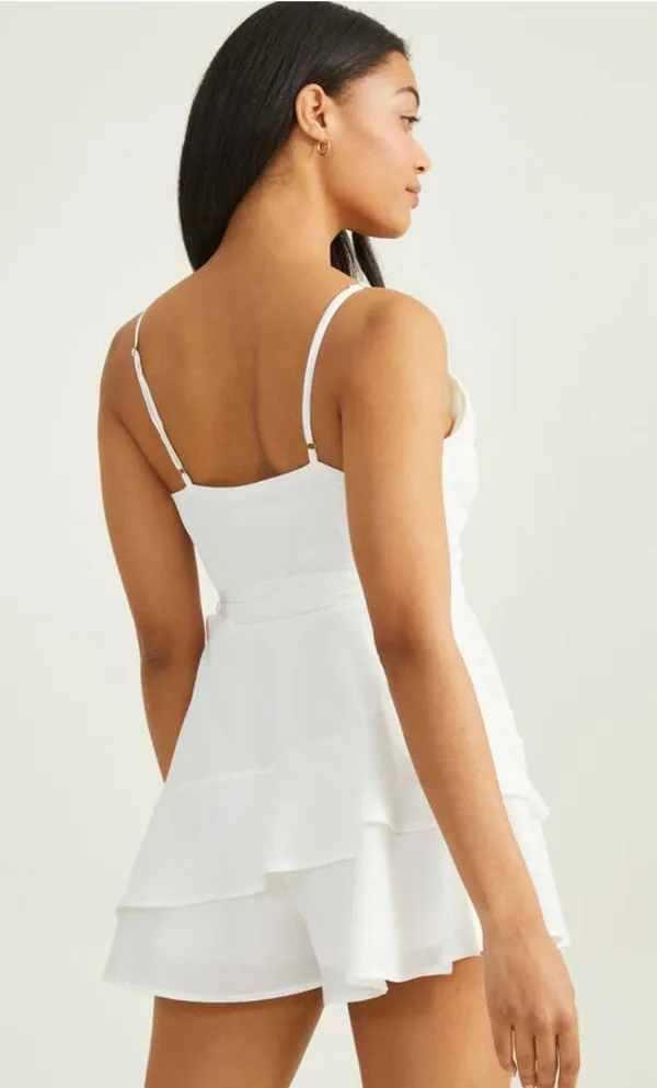 NWT Altar’d State Gold Champagne Romper Size Medium  - Image 3