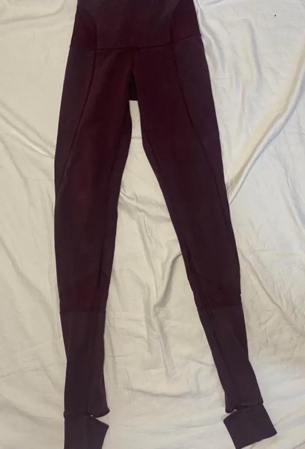 Lululemon maroon  full length leggings - Image 2