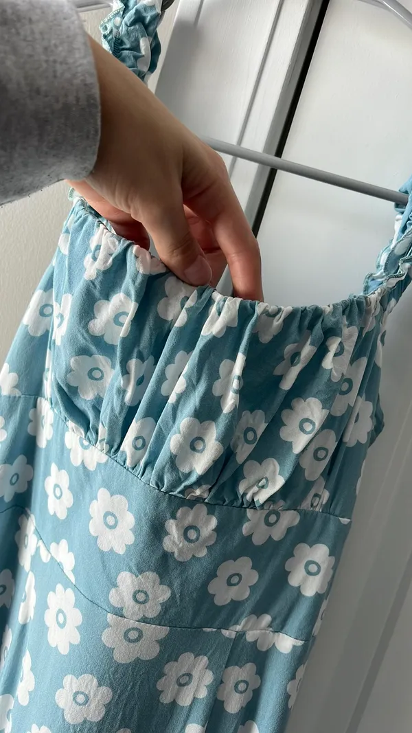 Altar'd State XS blue flower dress - Image 2