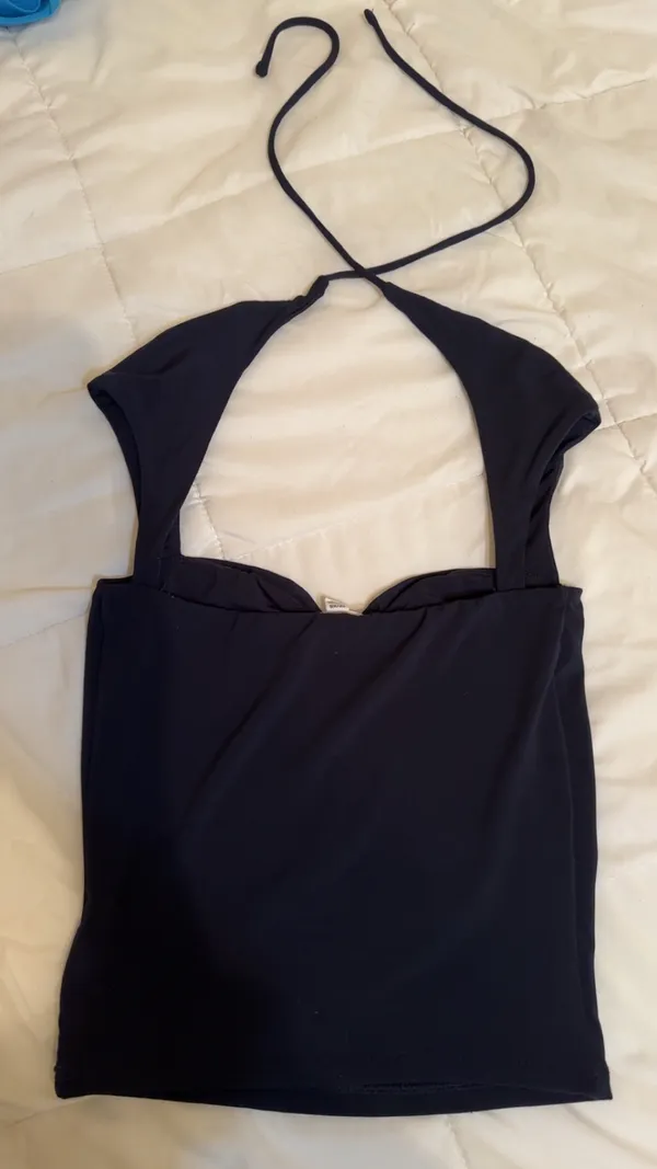 Talina Square Garage Neck Top navy - Image 4
