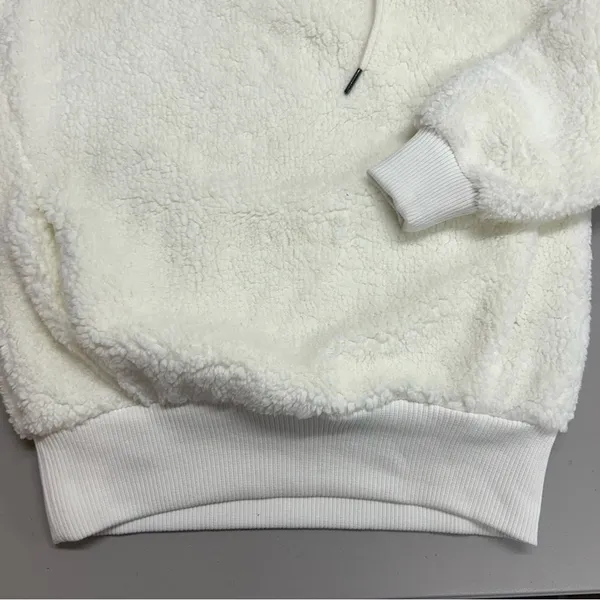 Sweaty Betty Sherpa Half Zip Sweatshirt Sweater SOFT Lily White Womens XS NWT - Image 5