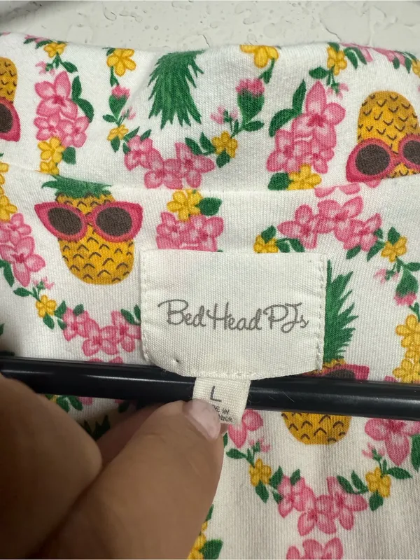 BedHead Pj Pina Coolada Short Sleeve Top Size Large - Image 5