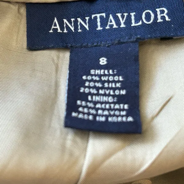 Ann Taylor Wide Leg Wool Blend Pants Size 8 Career Professional - Image 5