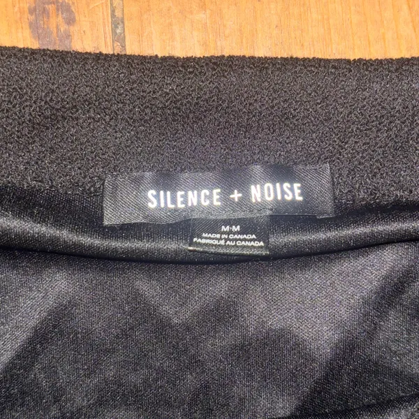 Silence + Noise Black Midi Skirt - Image 4