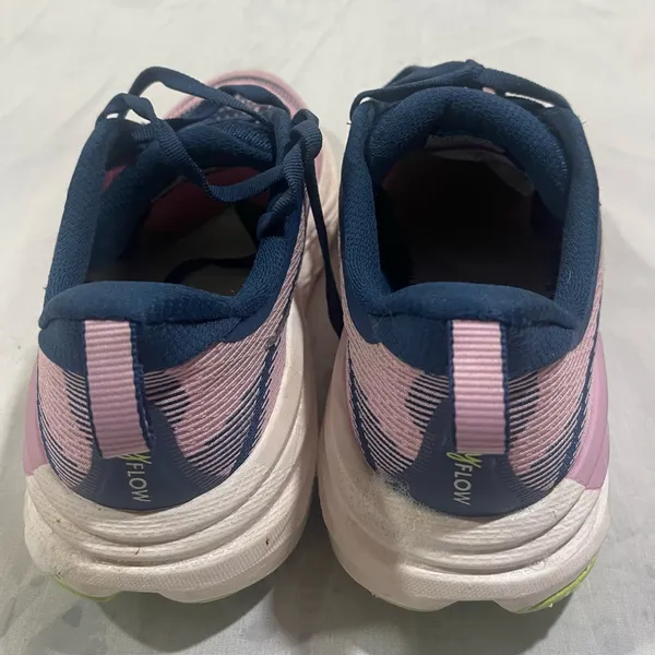 Hoka ONE ONE SKIFLOW Pink and NAVY women’s Running Shoes Size 8B - Image 5
