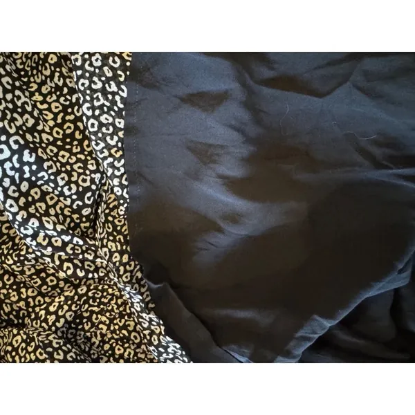 Maeve Anthropologie Black And White Leopard Print Carolyn Mini‎ Dress Size S - Image 8