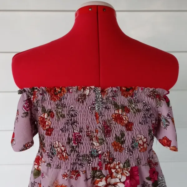 Monteau Off Shoulder Smocked Top Sz M - Image 6
