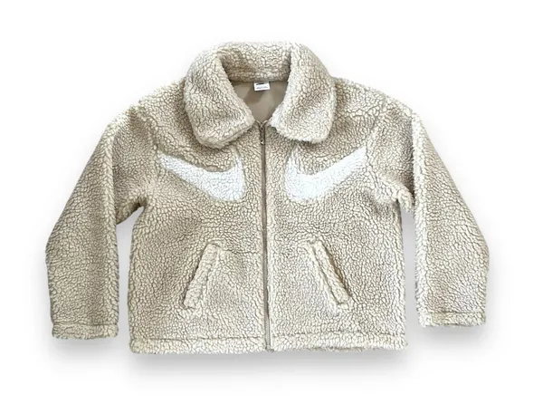 EUC Sportswear Swoosh Full Zip Jacket Sail Off White - Image 2