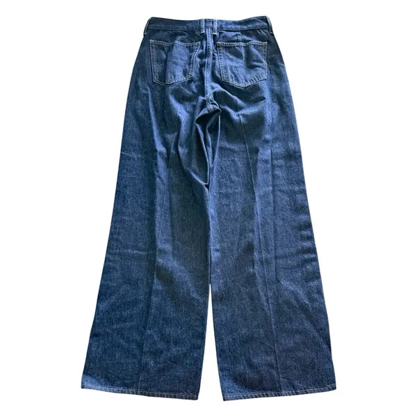 J. Crew Pleated Trouser Jeans Womens 27 Rinse Wash Wide Leg Denim *Sample - Image 4