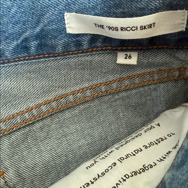 NEW Aritzia Denim Forum The '90s Ricci denim skirt 26 - Image 7