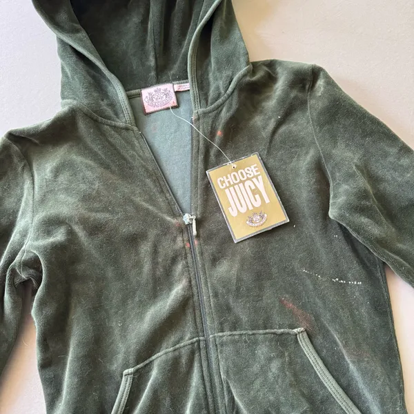 Vintage Y2K Juicy Couture Velour “Maiden Voyage” Zip Up Hoodie - Image 4