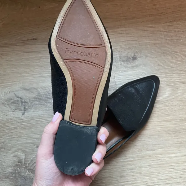 Franco Sarto Sela Mules Women’s Size 7 Black Slip On Pointed toe - Image 4