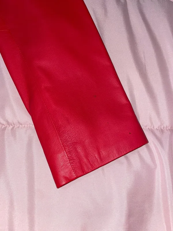 Tommy Bahama Red Leather Coat - Image 9