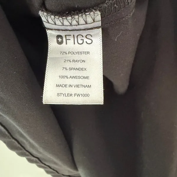 Figs Catarina One-Pocket Scrub Top‎ Black Size XL Scrub Shirt Short Sleeve - Image 6