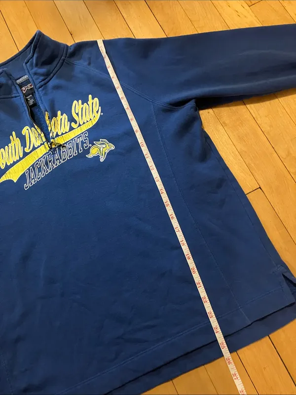 Jansport South Dakota State University Jackrabbits Blue and Gold Quarter Zip XL - Image 7