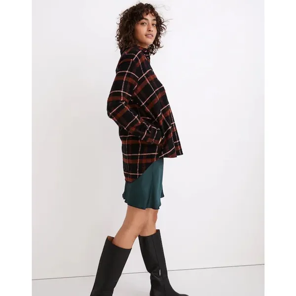 Madewell Women's Flannel Sunday Shirt In Evins Plaid Size M - Image 2