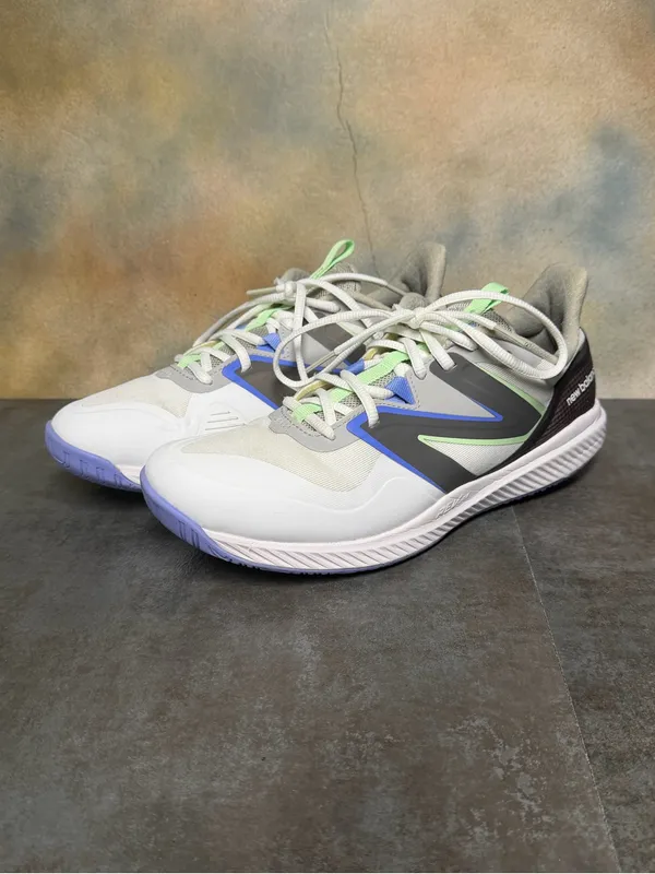 New Balance Women's 796v3 Tennis Shoes White/Grey/Purple/Green Size 10B - Image 3