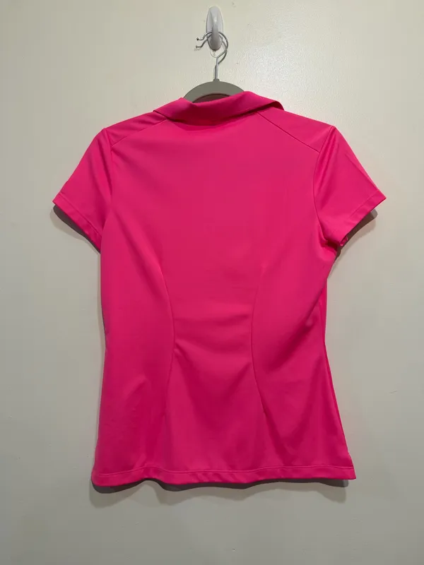 Nike Golf Tour Performance Dri-FIT Hot Pink Polo Shirt Women’s Size Small - Image 5