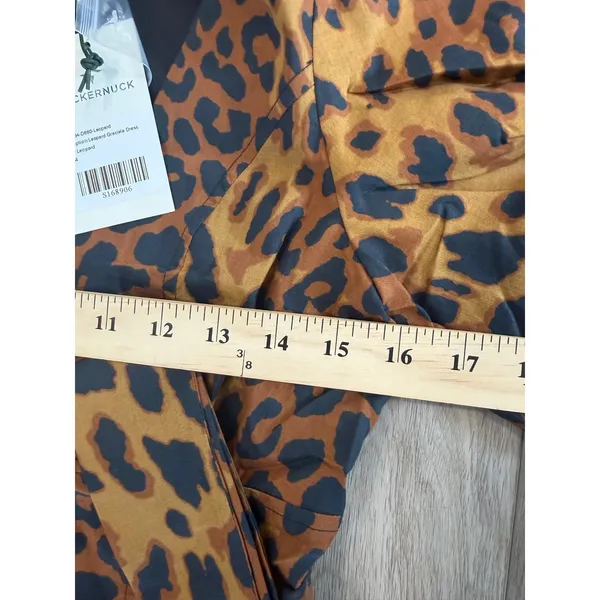 Tuckernuck Graciela Leopard Print Balloon Sleeve Midi Corset Dress 4 NWT $298 - Image 7