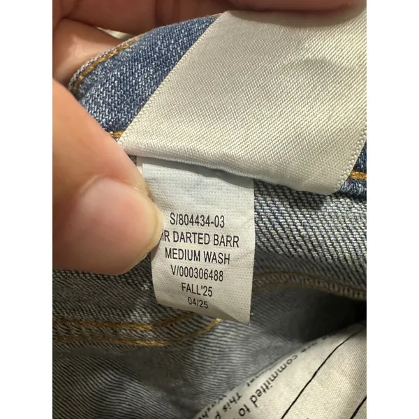 Banana Republic Darted Barrel Mid Rise Ankle‎ Jean Medium Wash 26/2 S/804434-03 - Image 8