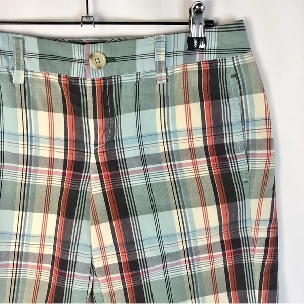 Tommy Hilfiger Blue‎ Plaid Y2K Bermuda Shorts 2 - Image 3