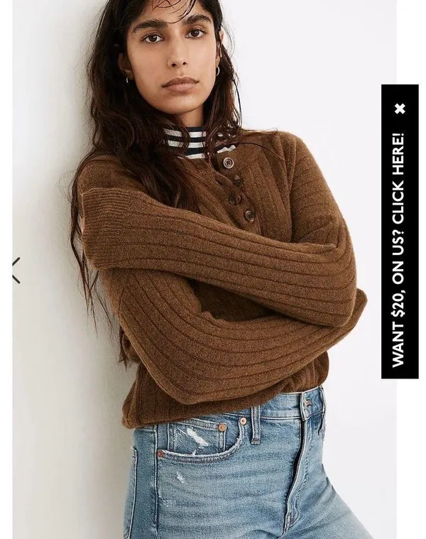 Madewell XXS Bowden Hebley Sweater Merino wool Blend Runs big - Image 2