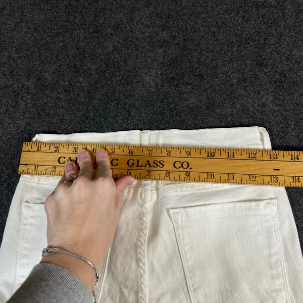 Frame Denim Le Skinny de Jeanne Jeans Blanc White Stretch Skinny Size 26 - Image 8