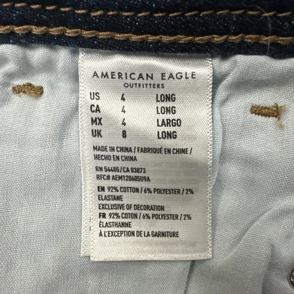 American Eagle Low Rise Kick Boot Jeans Boho Festival Rodeo Women's 4 x 29 - Image 6