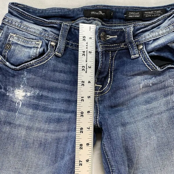 Miss Me Jeans‎ Women's Size 26 signature ankle skinny Denim Embellished Pockets - Image 5