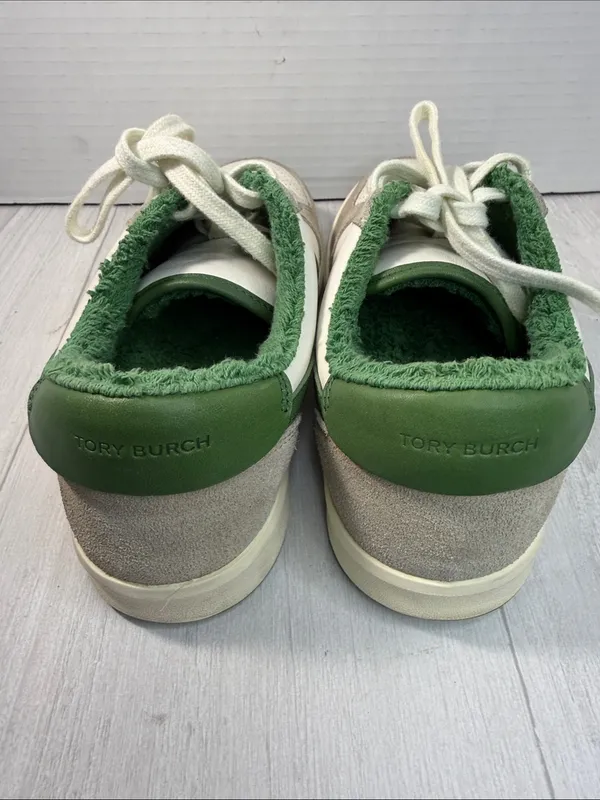 Tory Burch Green Textured Slip-On (Green) - Image 4